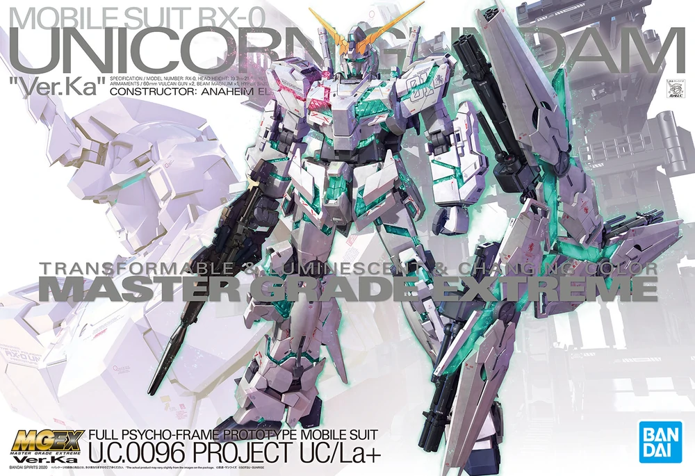 Master Grade Extreme (MGEX) Gundam - Unicorn Gundam Ver. Ka